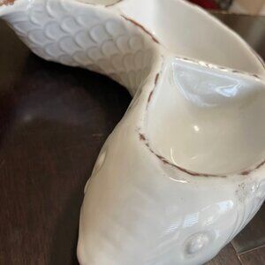 Mud Pie Sea Shell Serving Bowl Divided